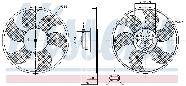 Nissens Koelventilatorwiel 85959