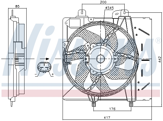 Nissens Ventilatorwiel-motorkoeling 85991