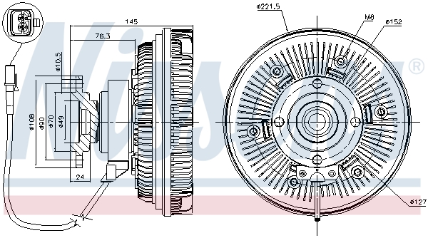 Nissens Visco-koppeling 86022