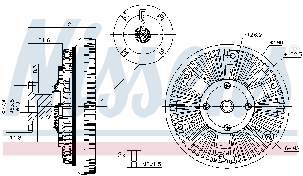 Nissens Visco-koppeling 86025