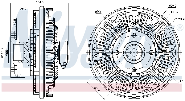 Nissens Visco-koppeling 86030