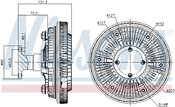 Nissens Visco-koppeling 86035