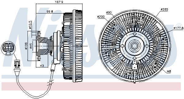 Nissens Visco-koppeling 86037