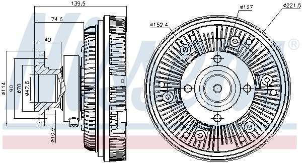 Nissens Visco-koppeling 86039