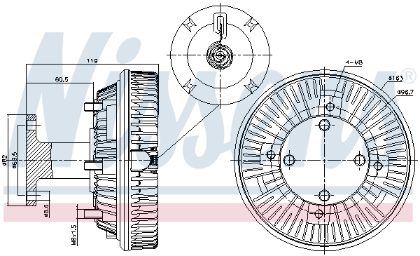 Nissens Visco-koppeling 86043