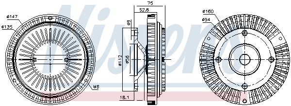 Nissens Visco-koppeling 86044