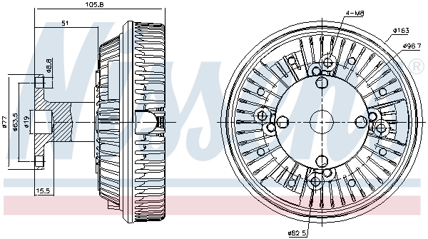 Nissens Visco-koppeling 86047