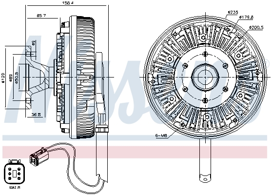 Nissens Visco-koppeling 86050