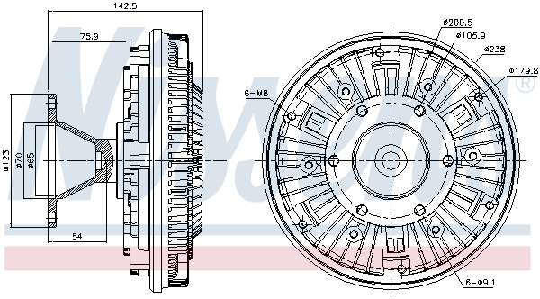 Nissens Visco-koppeling 86051