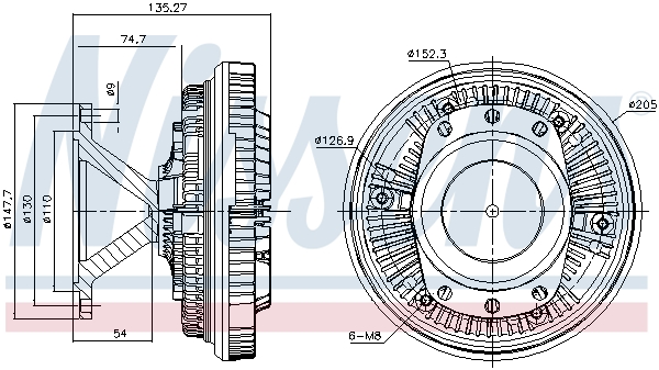 Nissens Visco-koppeling 86052