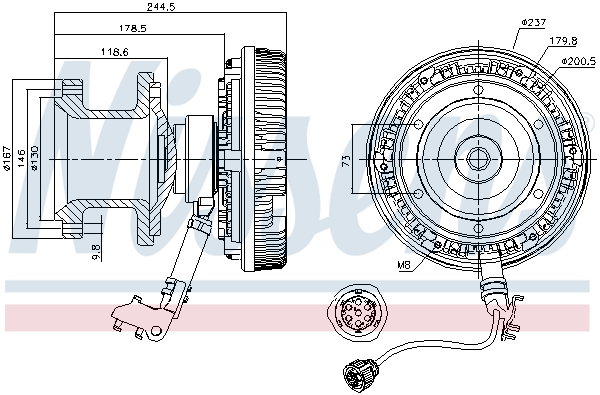 Nissens Visco-koppeling 86053