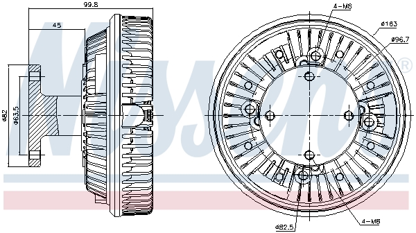 Nissens Visco-koppeling 86054