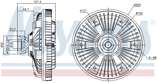 Nissens Visco-koppeling 86058