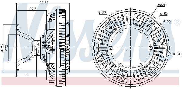 Nissens Visco-koppeling 86069
