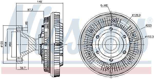 Nissens Visco-koppeling 86070