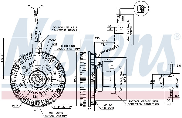 Nissens Visco-koppeling 86079