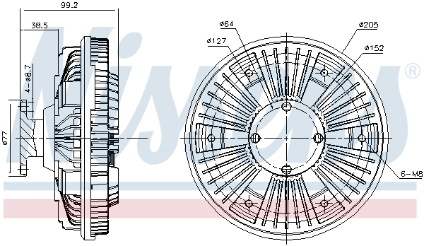 Nissens Visco-koppeling 86084