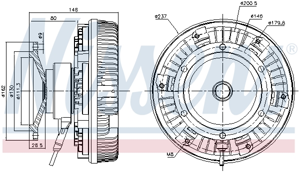 Nissens Visco-koppeling 86085