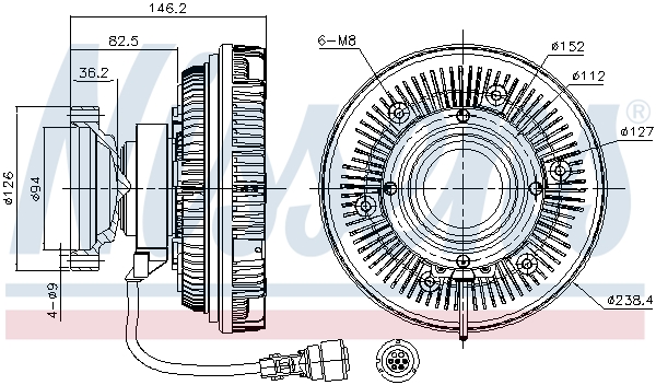 Nissens Visco-koppeling 86086