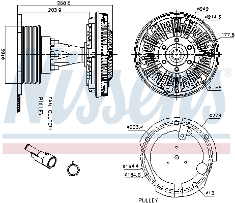 Nissens Visco-koppeling 86095