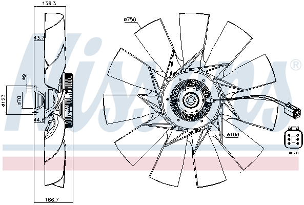 Nissens Visco-koppeling 86096