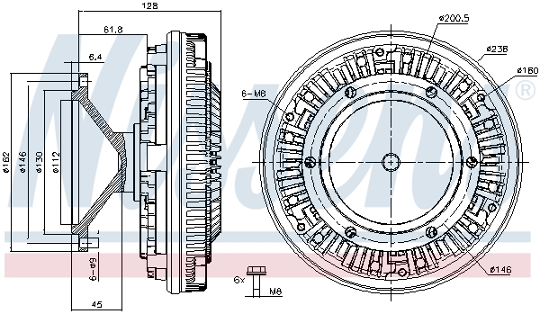Nissens Koppeling, radiateurventilator 86097