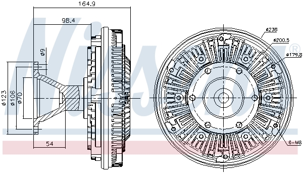 Nissens Visco-koppeling 86107