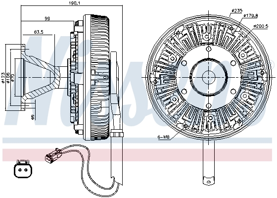 Nissens Visco-koppeling 86125