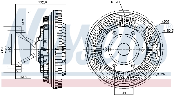 Nissens Visco-koppeling 86145