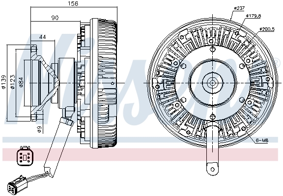 Nissens Visco-koppeling 86154