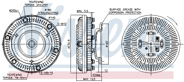 Nissens Visco-koppeling 86171