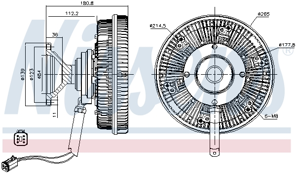 Nissens Visco-koppeling 86185