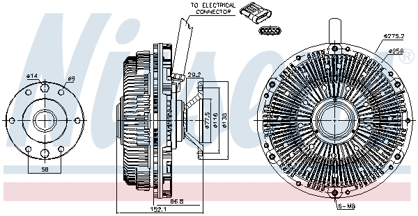 Nissens Visco-koppeling 86204