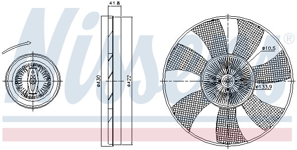 Nissens Visco-koppeling 86220