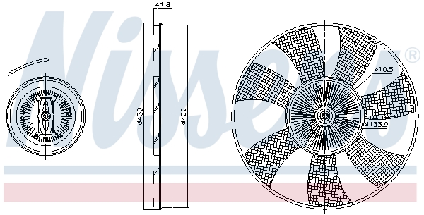 Nissens Visco-koppeling 86221