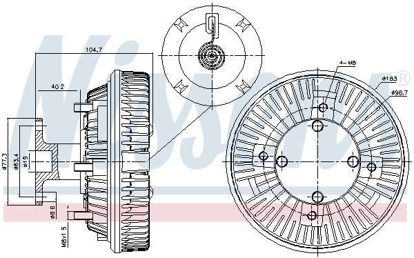 Nissens Visco-koppeling 86226