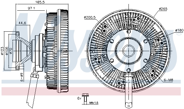 Nissens Visco-koppeling 86231