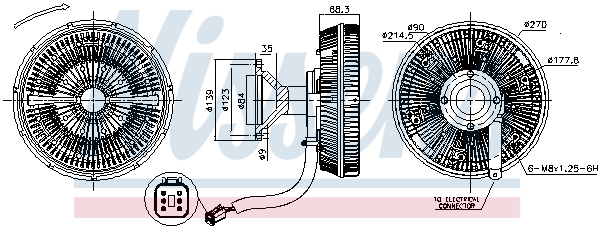 Visco-koppeling Nissens 86245