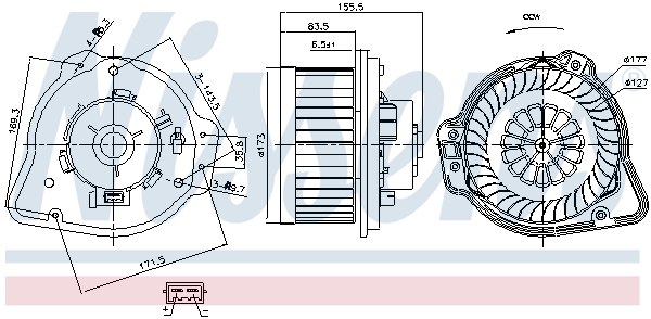 Nissens Kachelventilator 87020