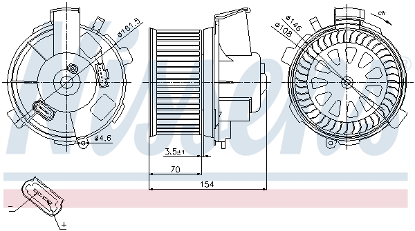 Nissens Kachelventilator 87021