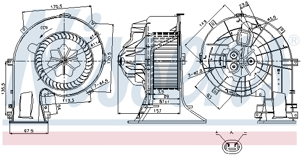 Nissens Kachelventilator 87025