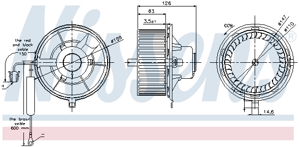 Nissens Kachelventilator 87031