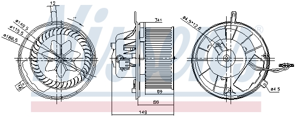 Nissens Kachelventilator 87032