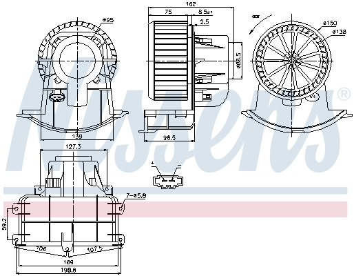 Nissens Kachelventilator 87033