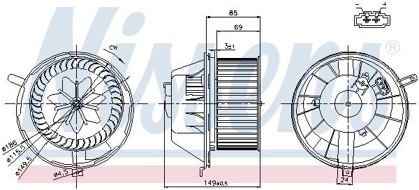 Nissens Kachelventilator 87034