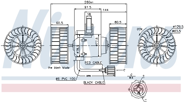 Nissens Kachelventilator 87037
