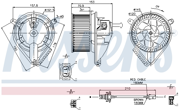 Nissens Kachelventilator 87039