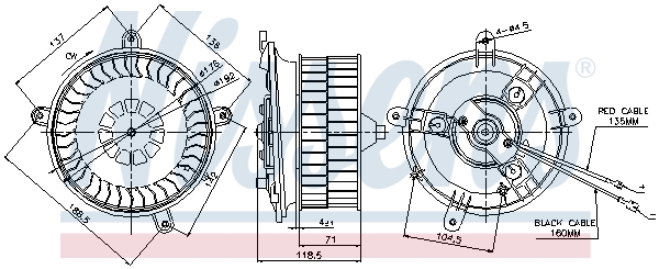 Kachelventilator Nissens 87041
