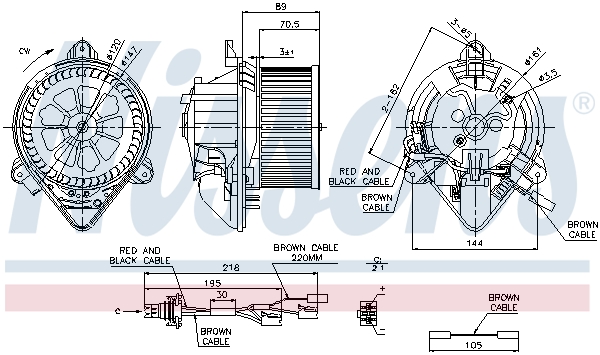 Nissens Kachelventilator 87042