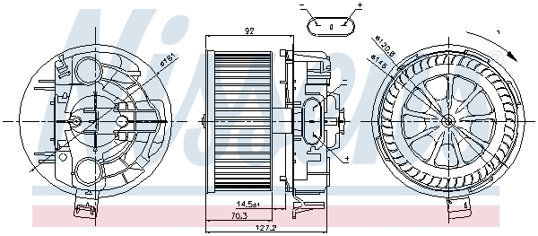 Nissens Kachelventilator 87043